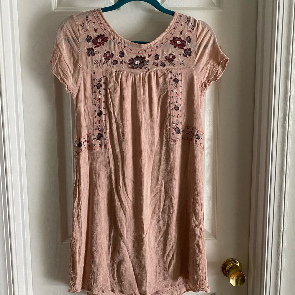 Knox Rose Pink Embroidered Dress